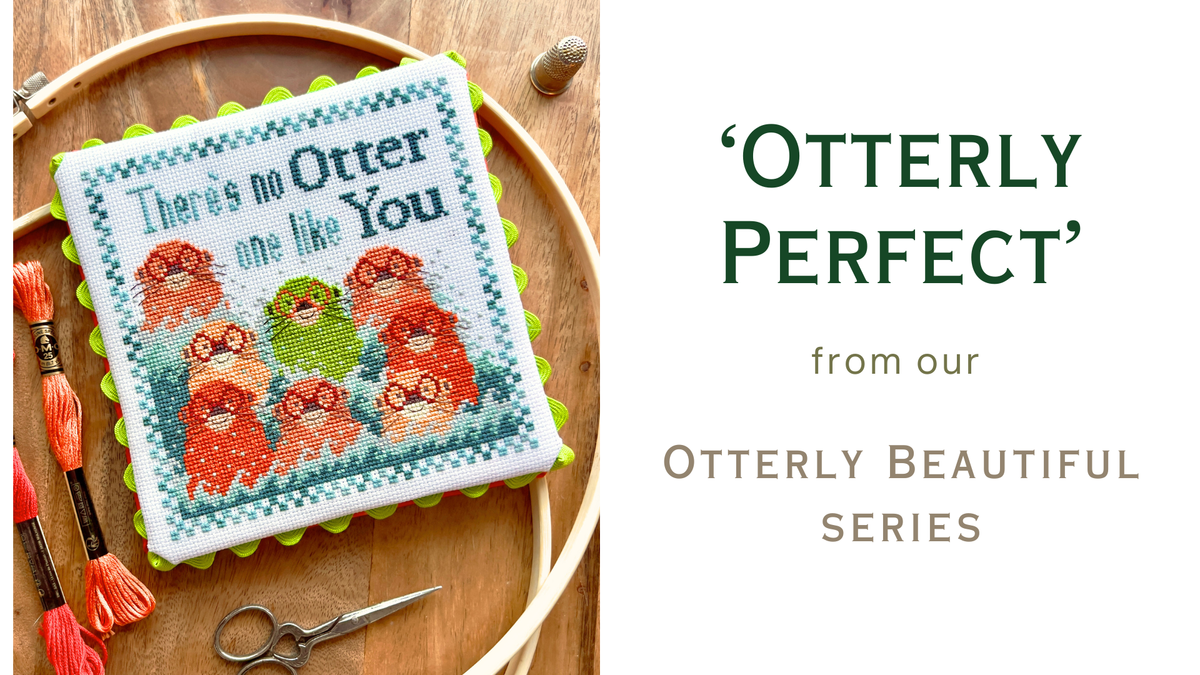 Pre-Order - Otterly Perfect Cross Stitch by December Stitches - Paper Pattern