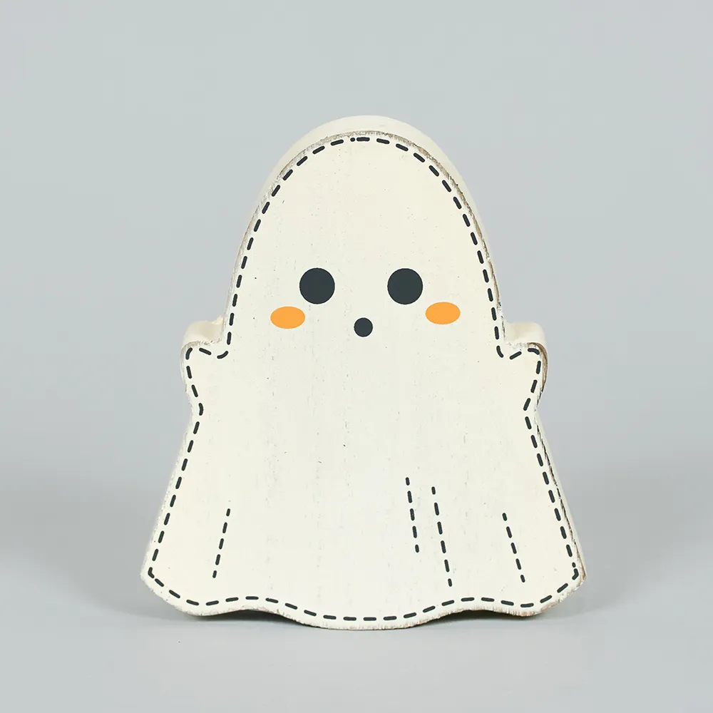 Ghost | Spookable Collection | 5x5x1 chunky wood shape | 50534