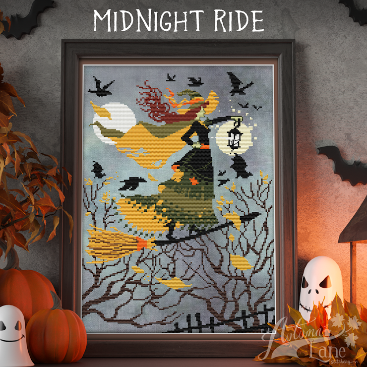 Midnight Ride by Autumn Lane Stitchery - Paper Pattern