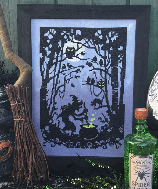 Midnight Brew Cross Stitch by Autumn Lane Stitchery - Paper Pattern