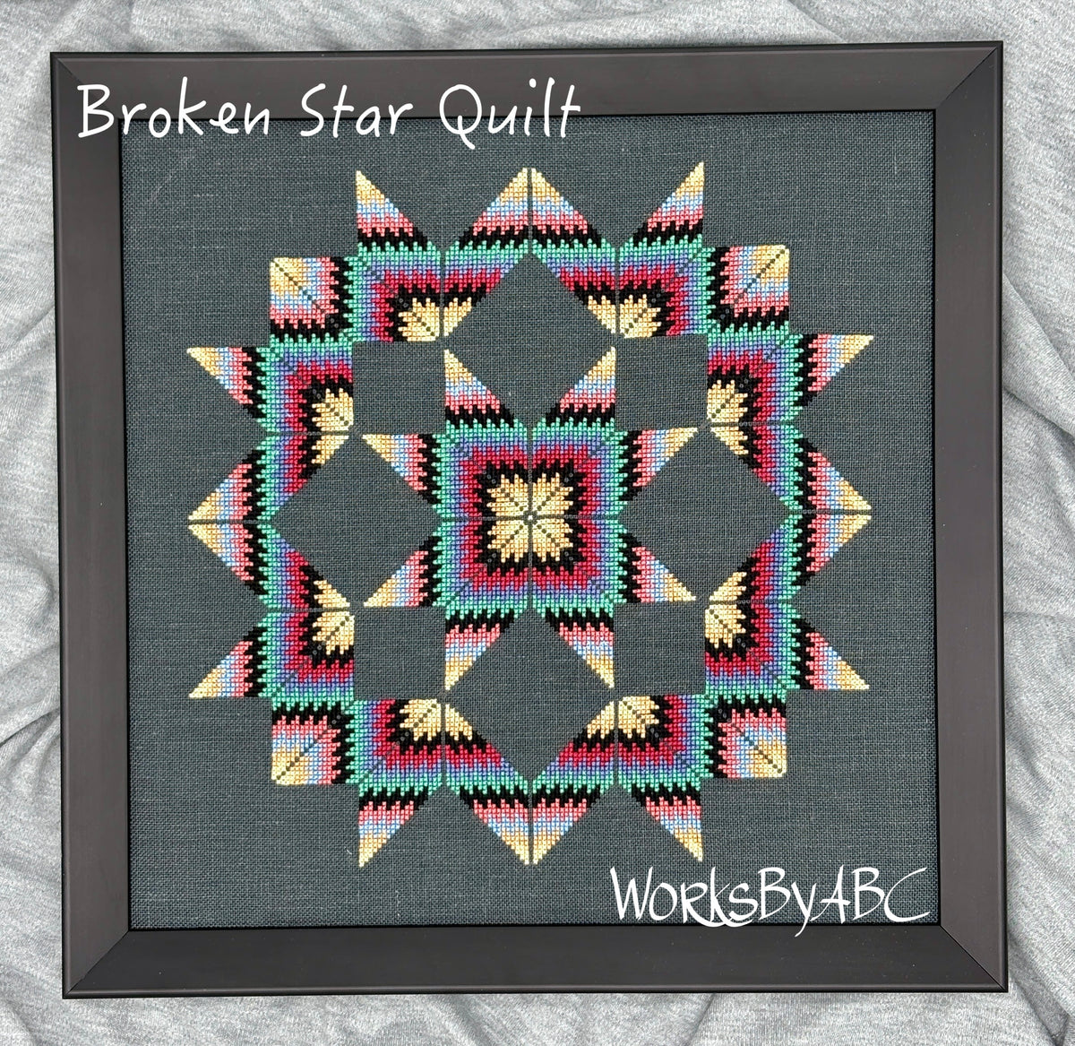 Pre-Order - Broken Star Quilt Cross Stitch by Works By ABC - Paper Pattern