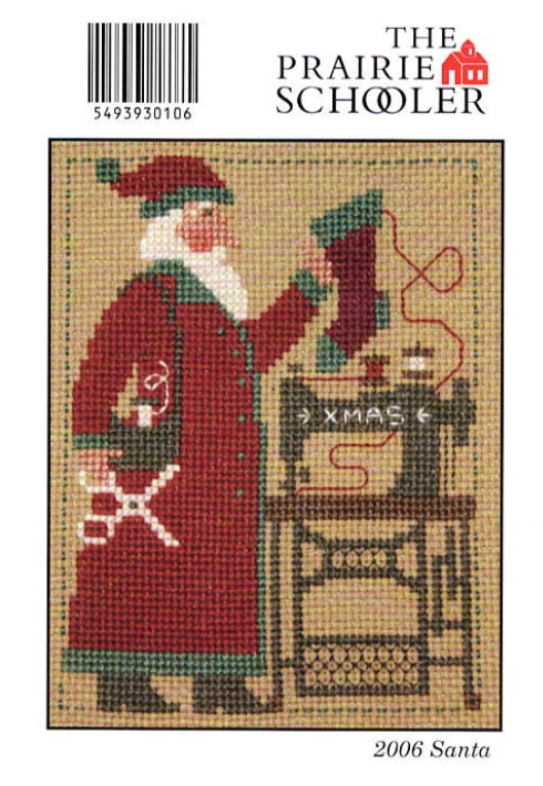 2006 Santa Cross Stitch by The Prairie Schooler - Paper Pattern