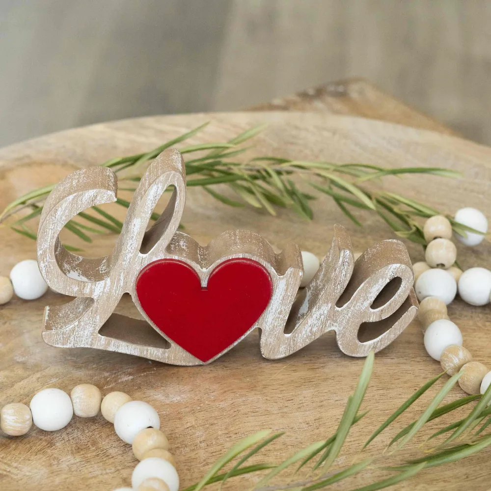 Love | Lucky In Love Collection | 7x4x1 wood cutout | 20169