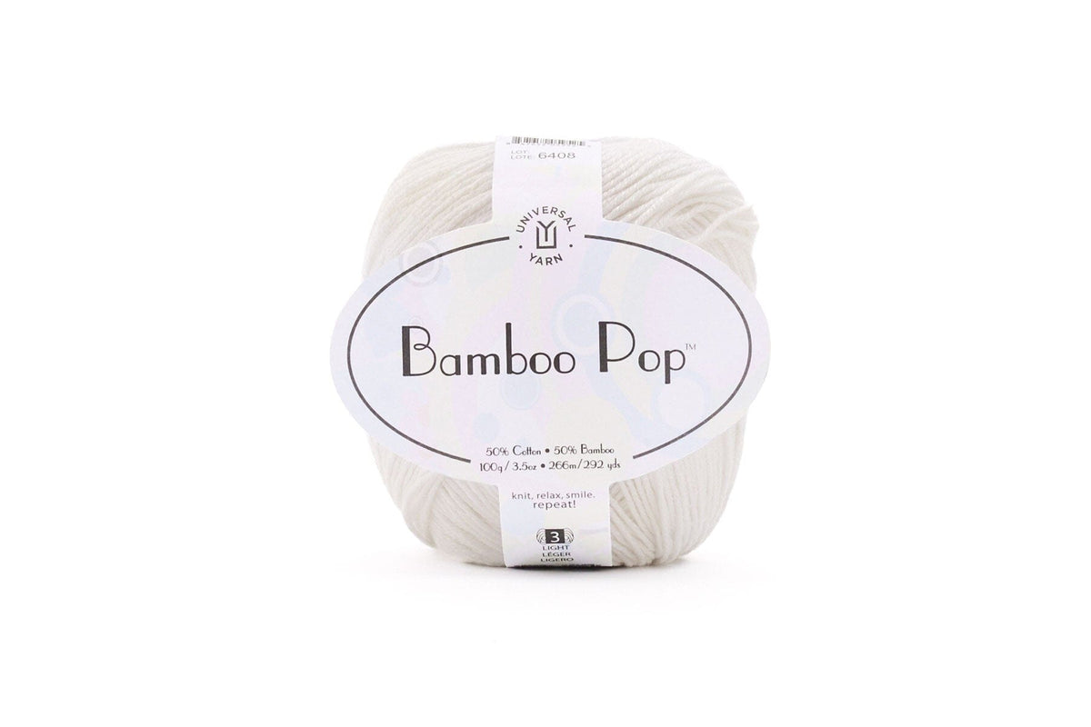 Bamboo Pop by Universal Yarn - White #101