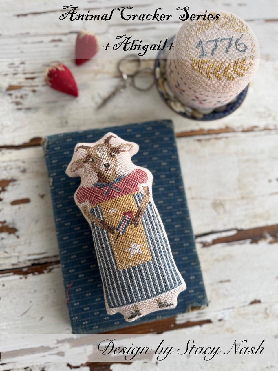 PRE-ORDER - Animal Crackers: Abigail Cross Stitch by Stacy Nash Designs - Paper Pattern