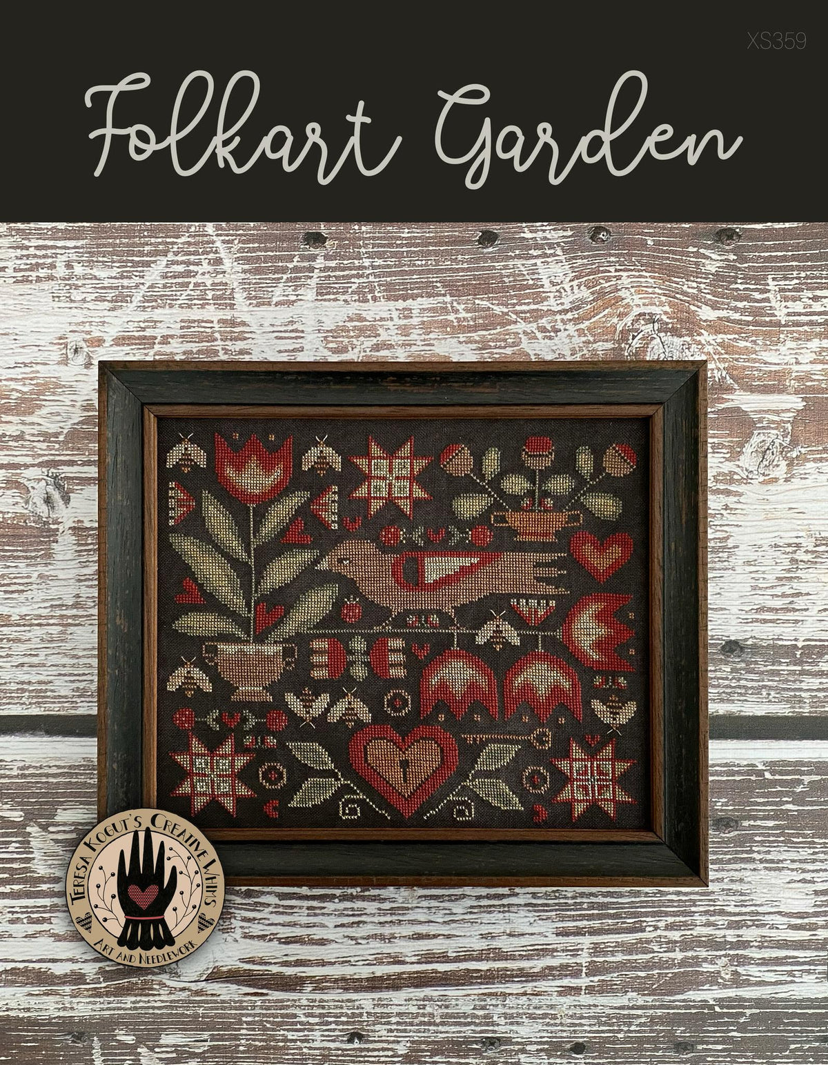 Pre-Order - Folkart Garden Cross Stitch by Teresa Kogut - Paper Pattern