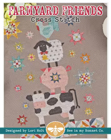Farmyard Friends Cross Stitch by Lori Holt of Bee in my Bonnet - Paper Pattern
