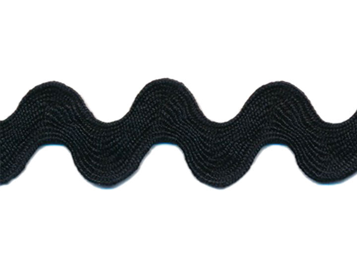 Extra Large Ric Rac, 1 inch - Black