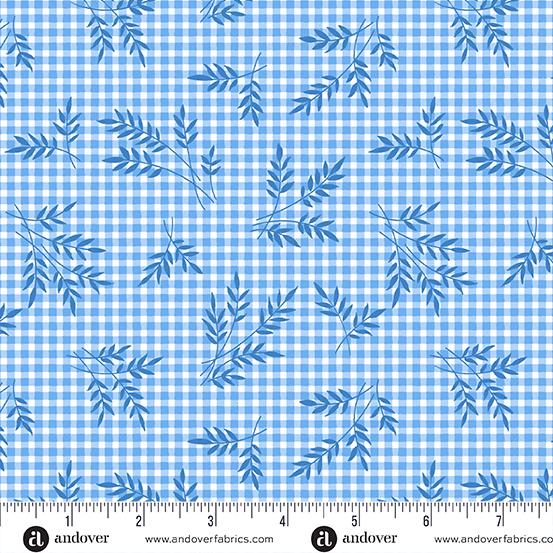 Plain and Simple | A-001-B | Wheat Gingham - Cornflower
