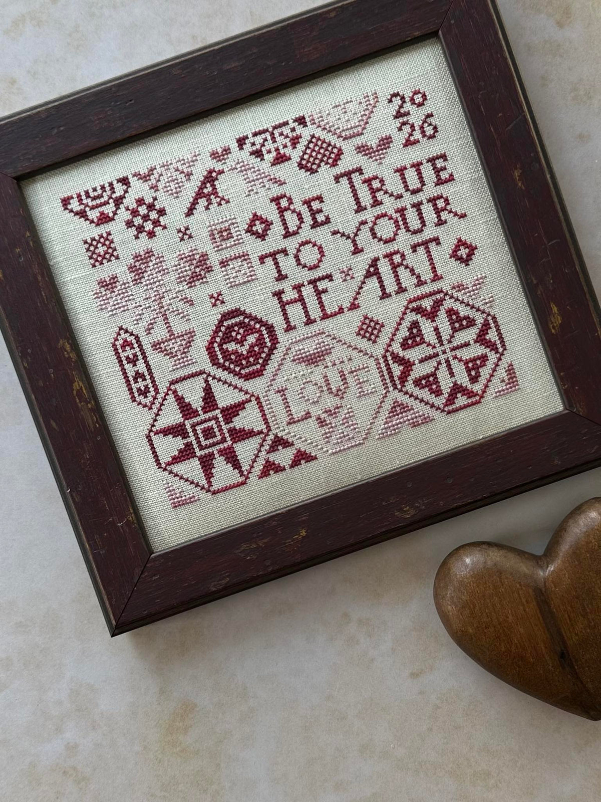 2026 Collectors's Heart Cross Stitch Kit by Heart in Hand - Paper Pattern