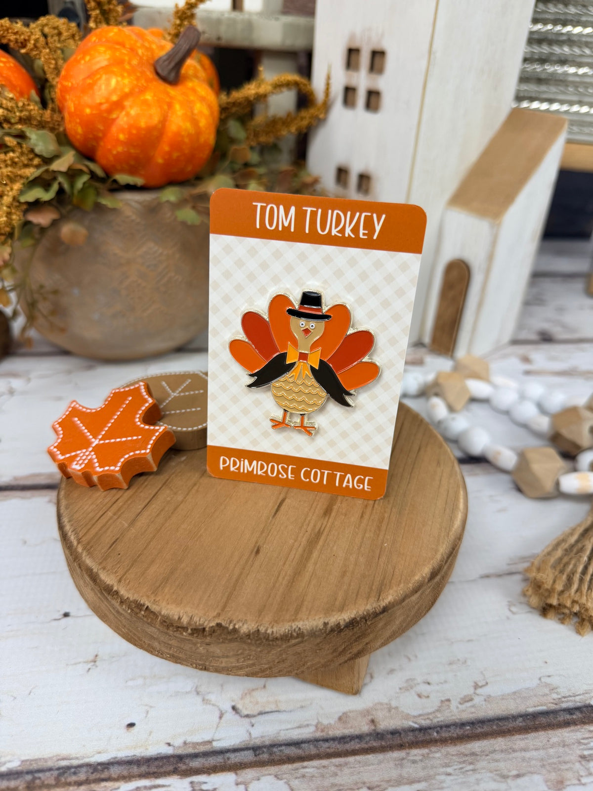 Tom Turkey Needle Minder by Primrose Cottage