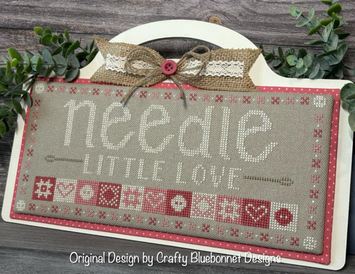 Pre-Order - Needle Little Love Cross Stitch by Crafty Bluebonnet Designs - Paper Pattern