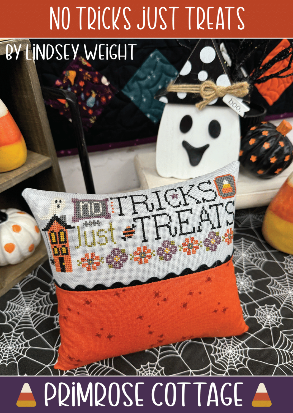 No Tricks Just Treats &amp; Halloween Cauldron Floss Pack Only By Lindsey Weight of Primrose Cottage