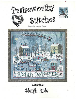 Sleigh Ride Cross Stitch by Praiseworthy Stitches - Paper Pattern