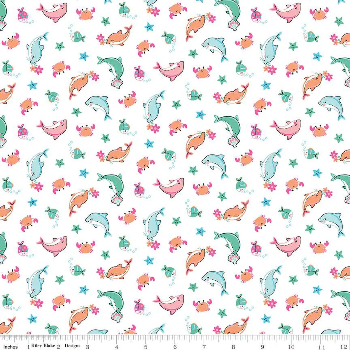 Mer-Mazing | C14191 | Sea Creatures - White