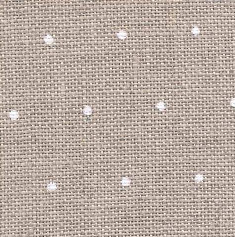 Raw Linen With White Mini Dots - 36 Count Edinburgh #3635