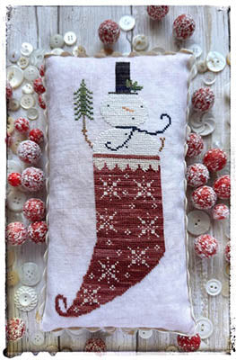Winter Stocking Cross Stitch by Lucy Beam - Paper Pattern