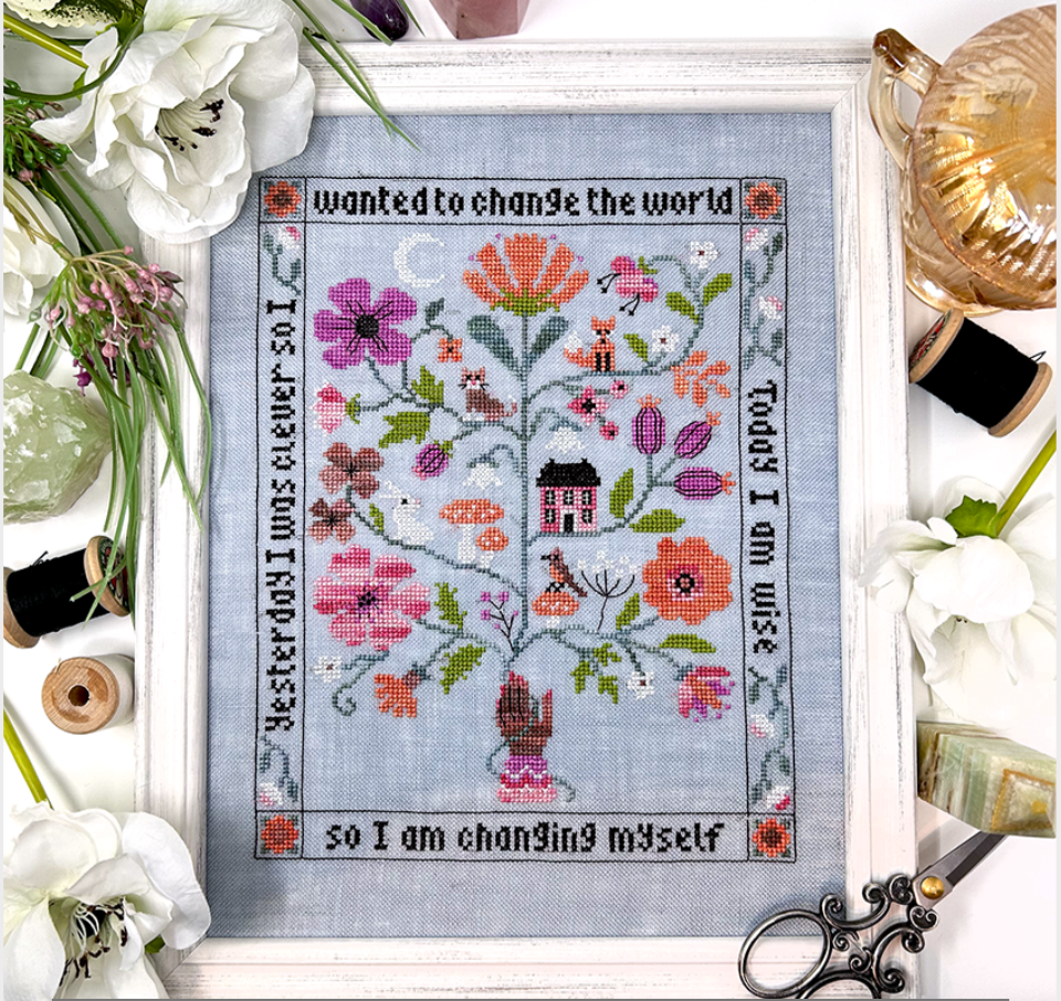 Pre-Order - Yesterday I was Clever Cross Stitch by Tiny Modernist - Paper Pattern