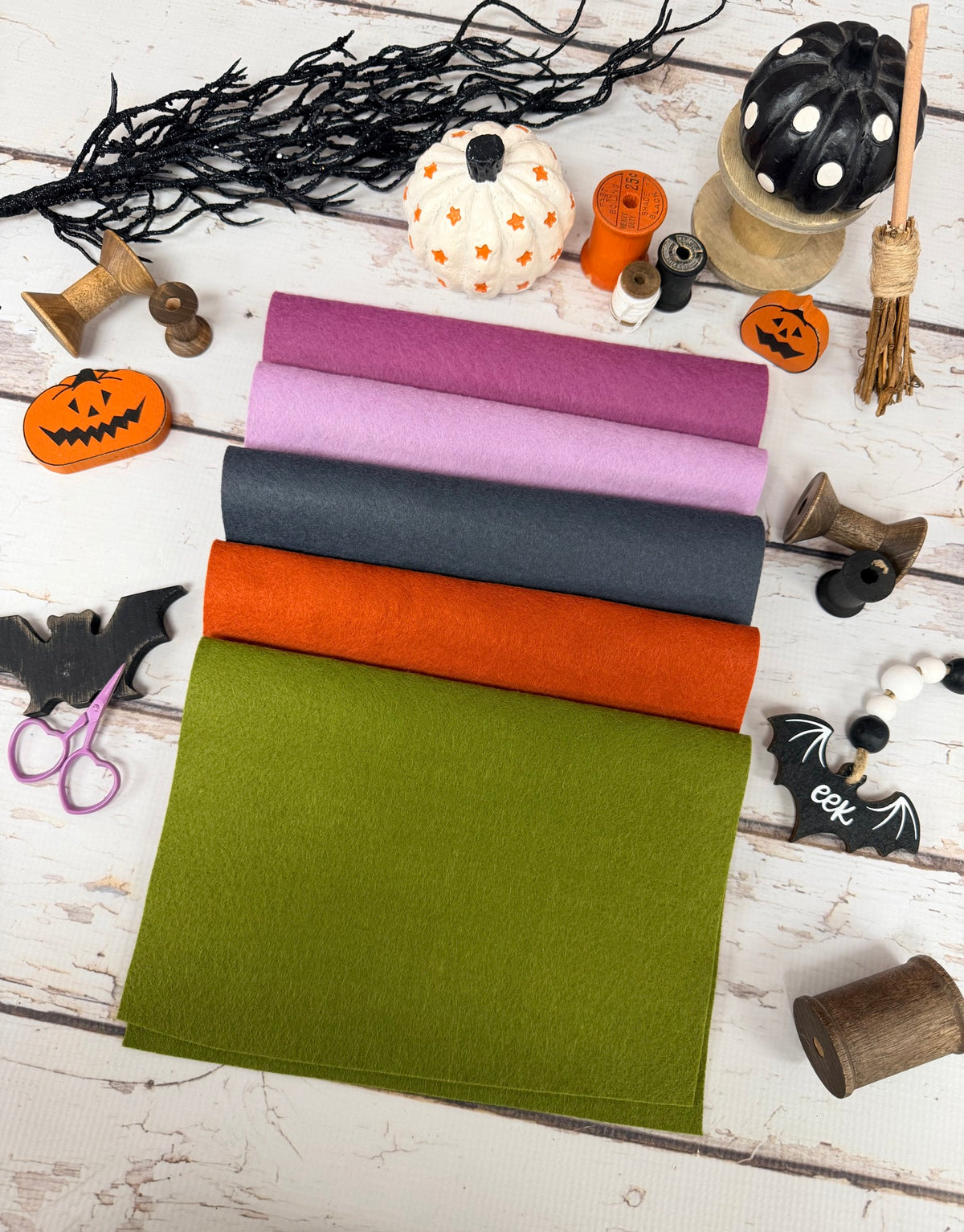 Halloween Wool/Felt Bundle Curated by Primrose Cottage