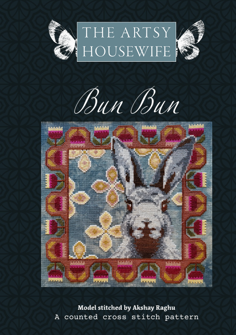 Pre-Order - Bun Bun Cross Stitch by The Artsy Housewife - Paper Pattern