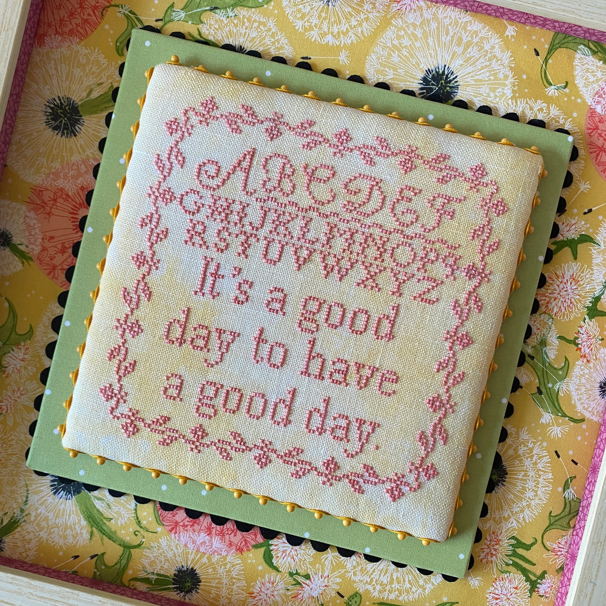 Pre-Order - It&#39;s a Good Day Cross Stitch by Jean Farish Needleworks - Paper Pattern