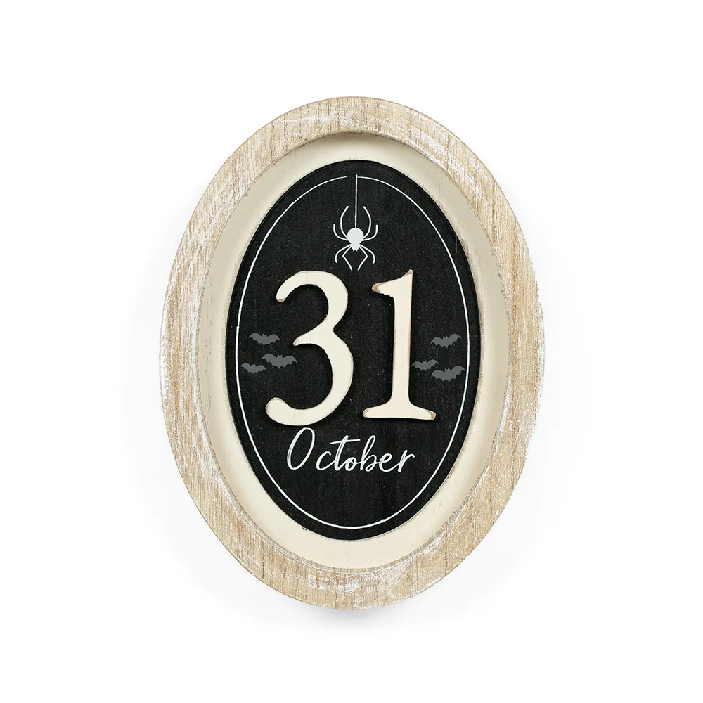 October | Spookable Collection | 6x8x1.5 wood frame sign | 50528