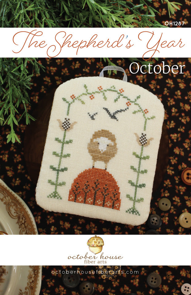 The Shepherd&#39;s Year: October Cross Stitch by October House Fiber Arts - Paper Pattern