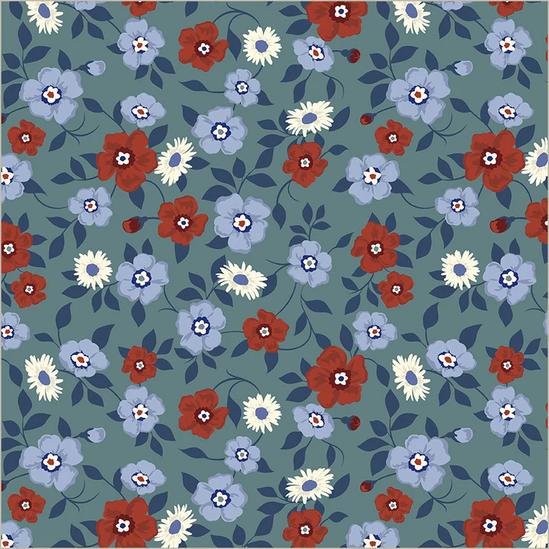 Front Porch | 54860-3 | Vining Blooms - Spruce