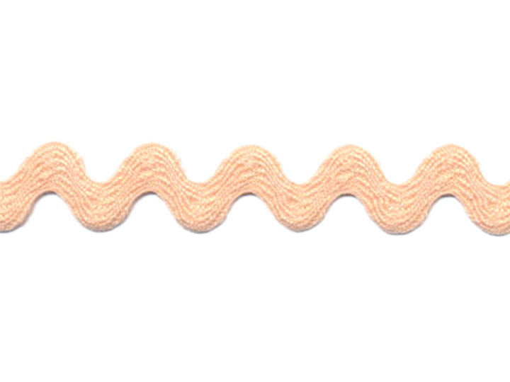 Peach Coloured Ric Rac Medium Ric Rac, 1/2 inch - Peach - Primrose Cottage