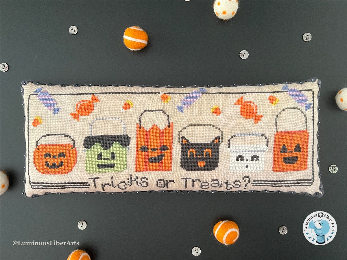 Pre-Order - Spooky Sweets Cross Stitch by Luminous Fiber Arts - Paper Pattern