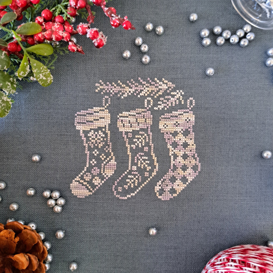 Fun Gifts: Christmas Stockings Cross Stitch by Artmishka - Paper Pattern