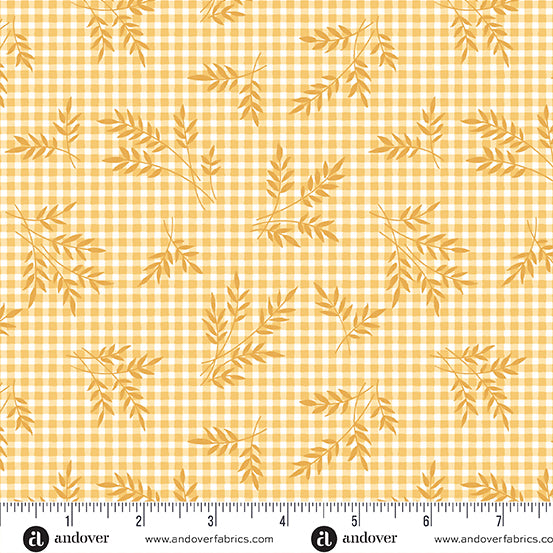Plain and Simple | A-001-Y | Wheat Gingham - Honey