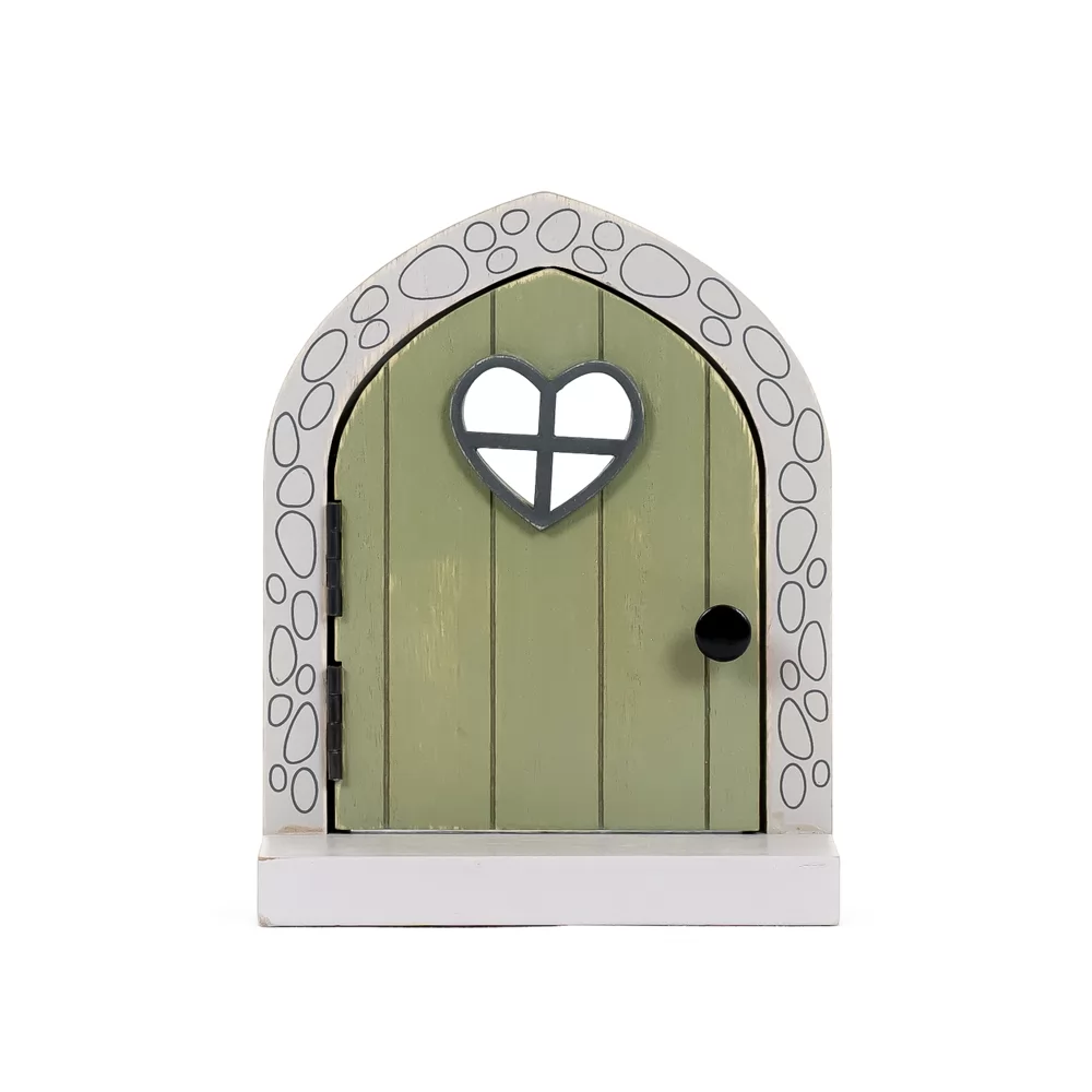 Fairy Door | Pixie Dust Collection | 5x6x2.5 wood door with shelf | 11852