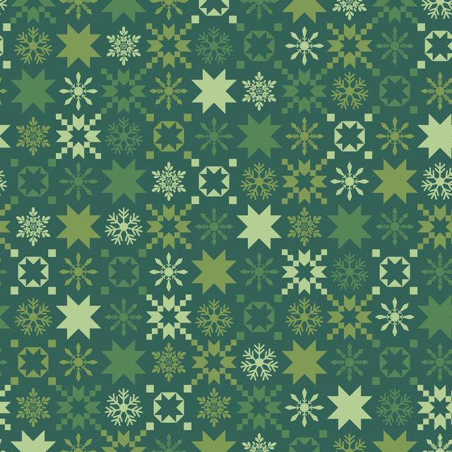 Quilty Little Christmas | MAS10577-G | Green