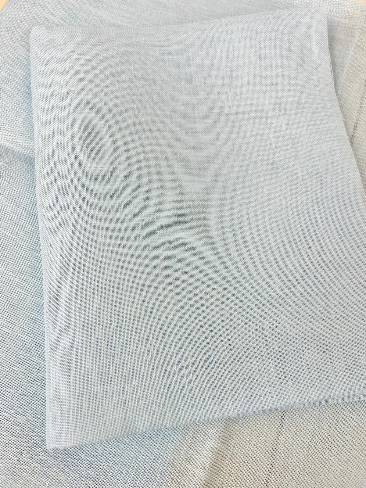 Ice Blue - 32 Count Belfast Linen #8739 - Select Option Fat Quarter or Half Yard