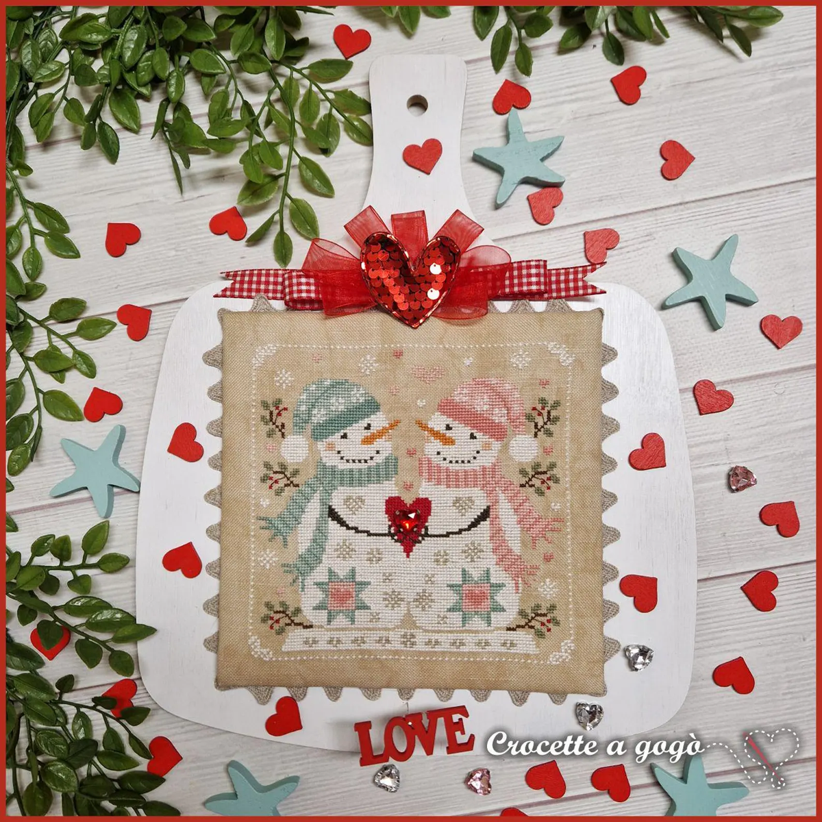 This is Love Cross Stitch by Crocette A Gogò - Paper Pattern