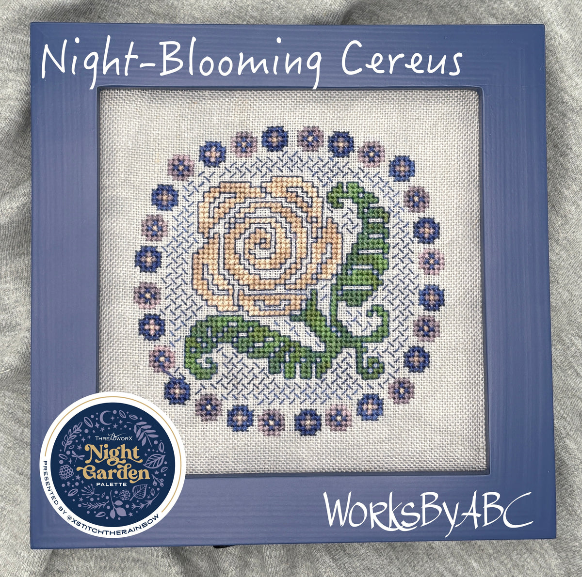 Pre-Order - Night-Blooming Cereus Cross Stitch by Works By ABC - Paper Pattern