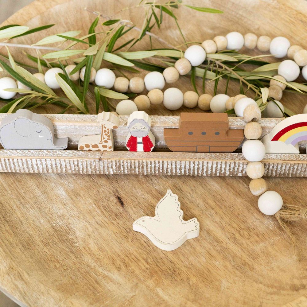 Noah's Ark | Woodland Story Book Collection | 2x2x.25 wood shapes set of 6 | 12095