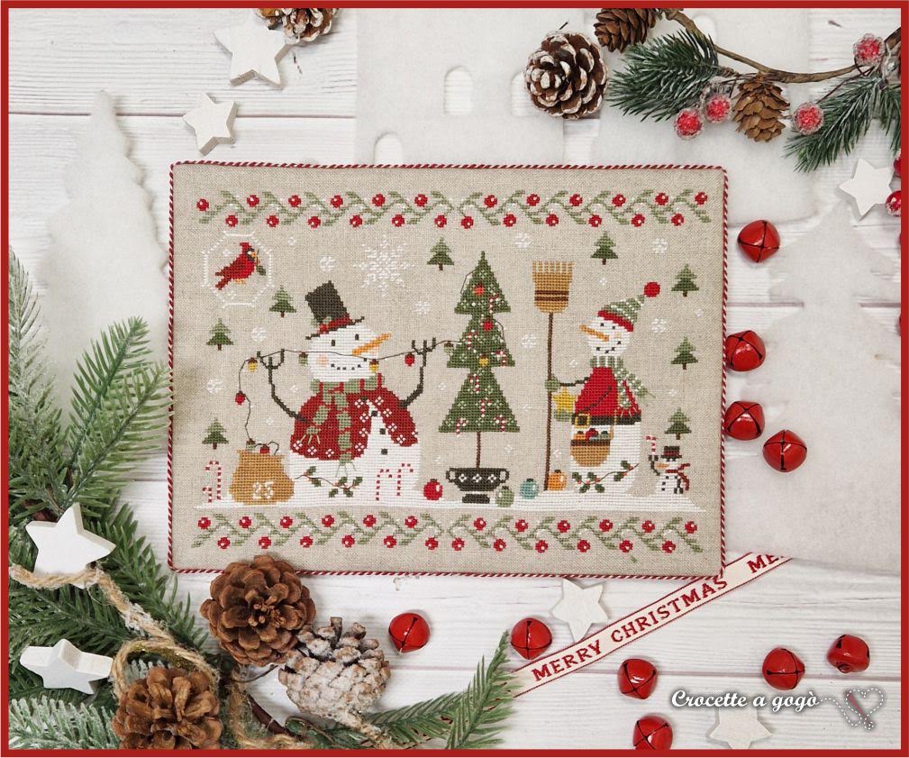 Frosty Friends Cross Stitch by Crocette A Gogò - Paper Pattern