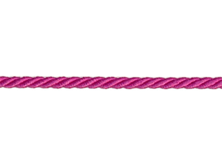 3 Ply Twist Cord, 1/8 inch - Hot Pink