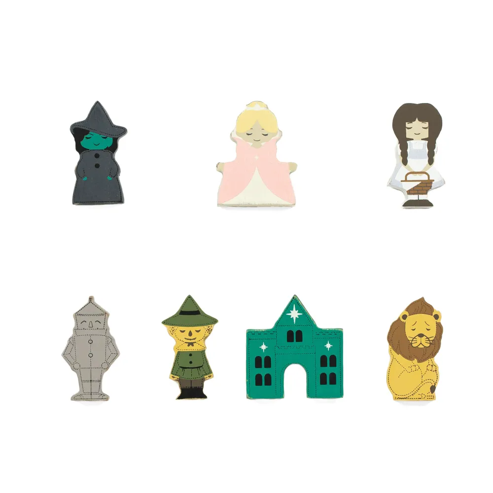 Wizard of Oz | Woodland Story Book Collection | 2x2x.25 wood shapes set of 6 | 12097