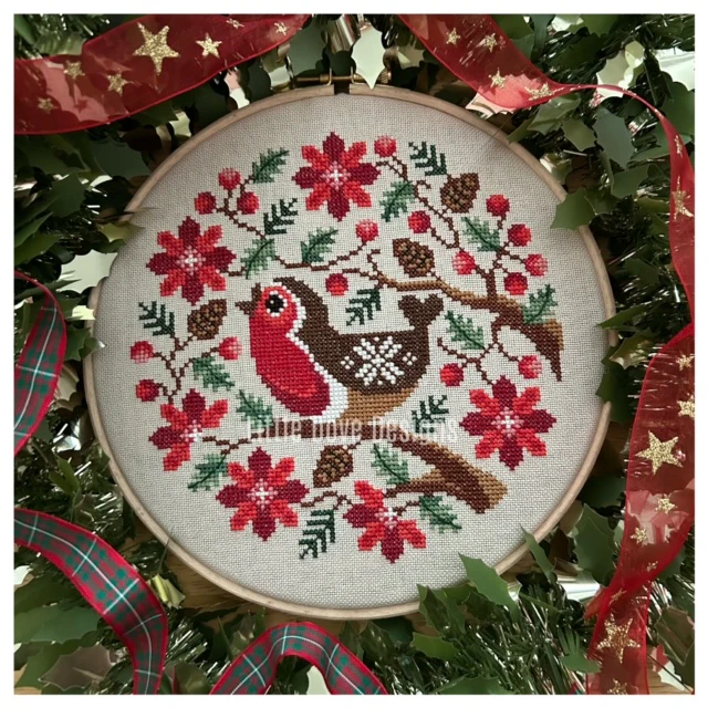 Robin Redbreast Cross Stitch by Little Dove Designs - Paper Pattern