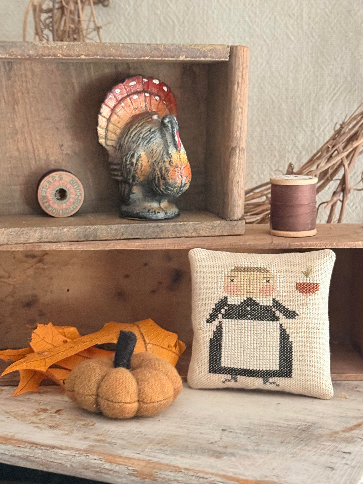 Priscilla Cross Stitch by Notforgotten Farm - Paper Pattern