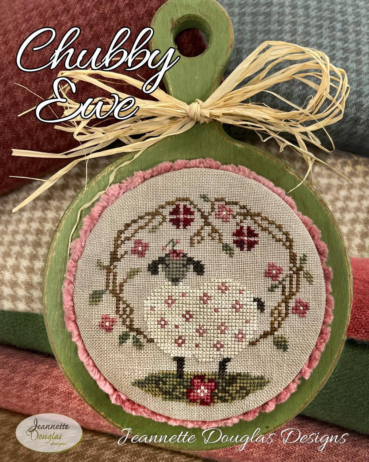 Pre-Order - Chubby Ewe Cross Stitch by Jeannette Douglas Designs - Paper Pattern