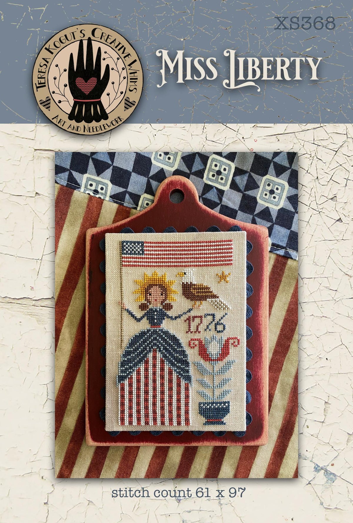 Miss Liberty Cross Stitch by Teresa Kogut - Paper Pattern