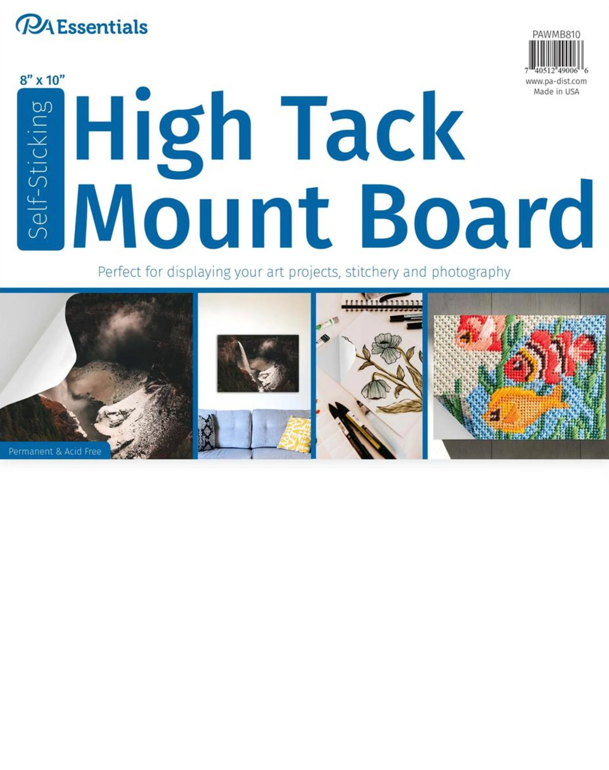 High Tack Mount Board Self Sticking 8&quot; x 10&quot;