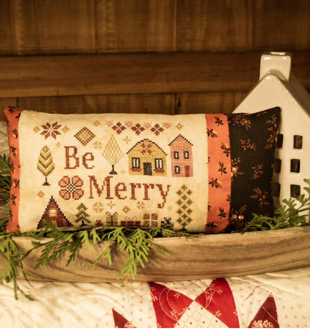 Nordic Yuletide: Be Merry Cross Stitch by Blueberry Ridge Designs - Paper Pattern