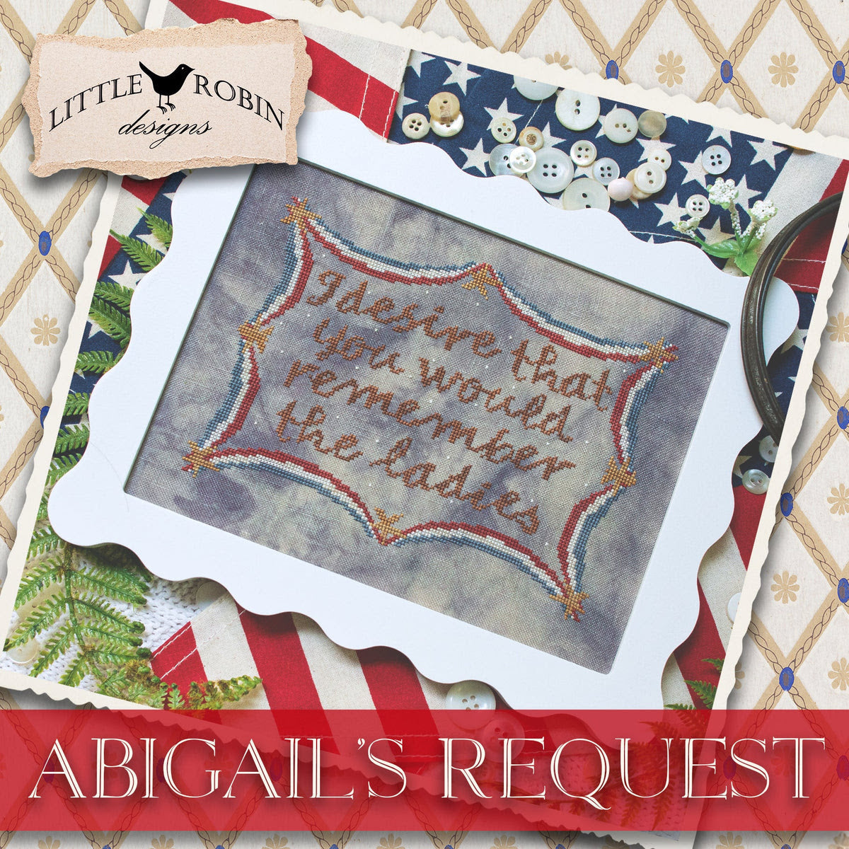 Abigail's Request Cross Stitch by Little Robin Designs - Paper Pattern