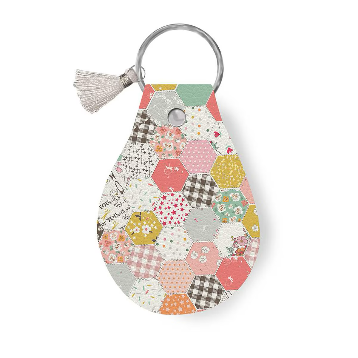 Leather Circle Keychain