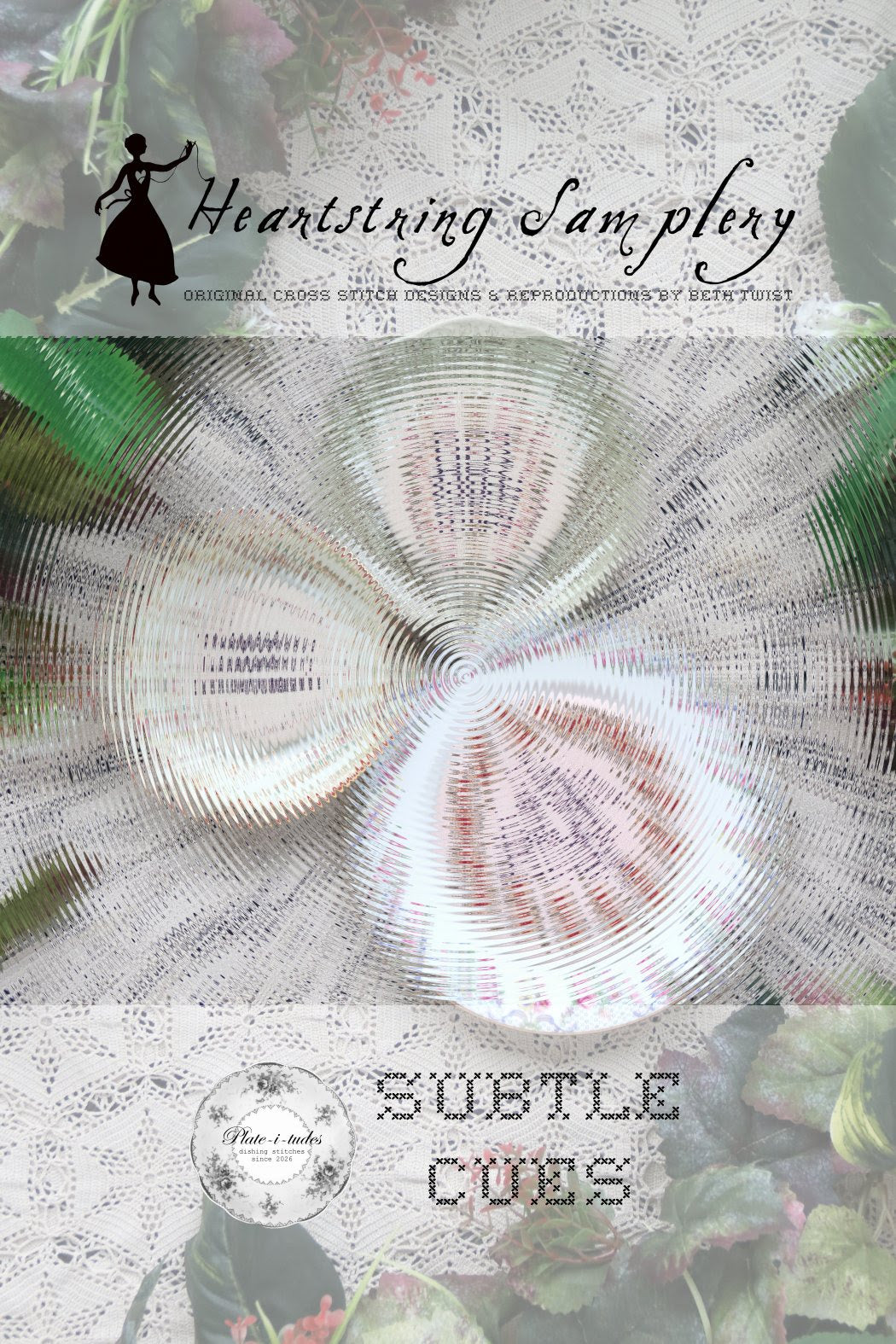 PRE-ORDER - Mystery Design: Plate-itudes 2026: Heartstring Samplery #1 Cross Stitch by Heartstring Samplery - Paper Pattern